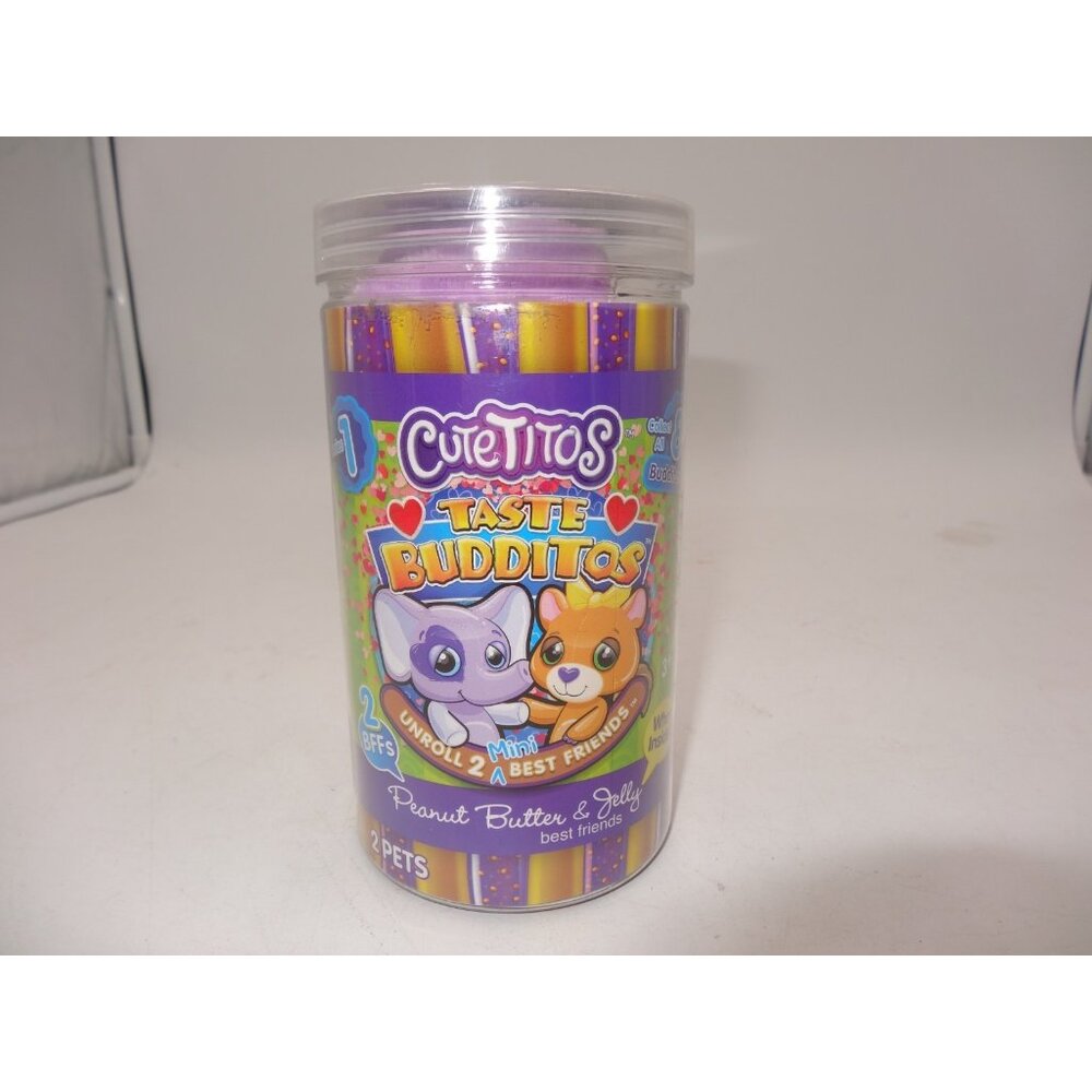 Cutetitos Taste Budditos Peanut Butter Jelly  Series‎ 1 Plush Toys OPEN Jar NEW